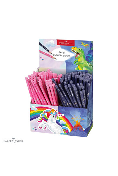 Faber Castell Set de 144 creioane de grafit Faber-Castell HB, cu motive de un...