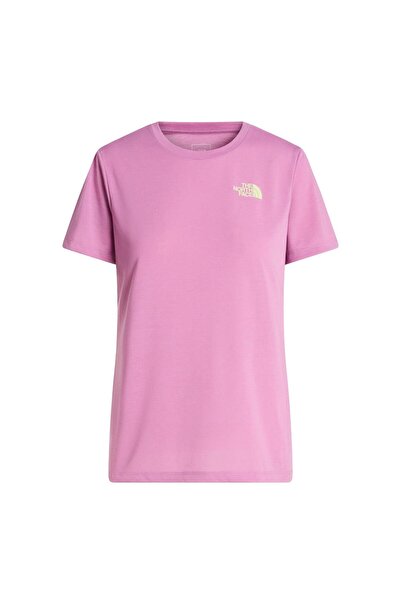 THE NORTH FACE W FOUNDATION MOUNT SS TEE Kadın Tişört NF0A8HEXG6E1 Pembe-XL