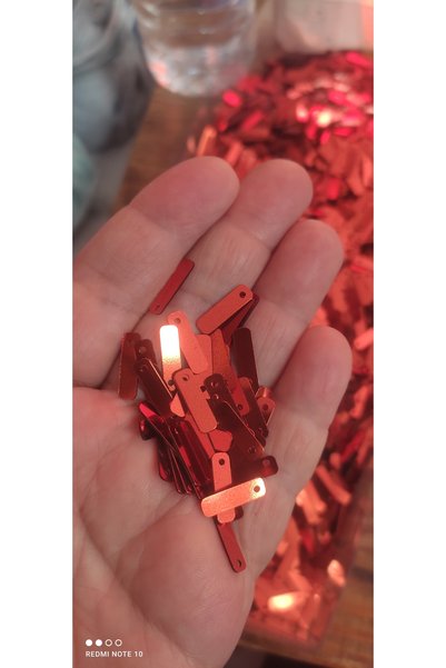 Kevser nur tuhafiye Tile-Colored Sequins Oya Sequins 20 Grams