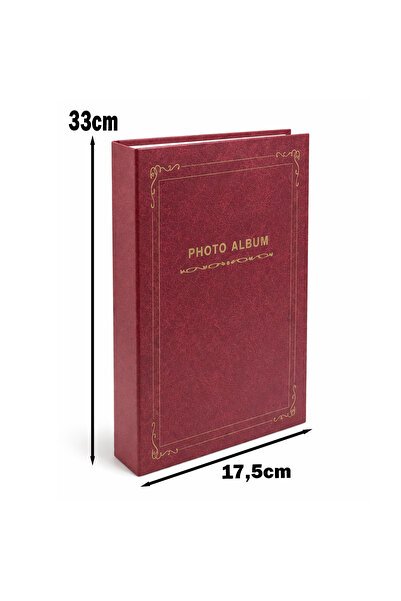 Nobbystar 10X15Cm 300 Photo Capacity Retro Claret Red Photo Album