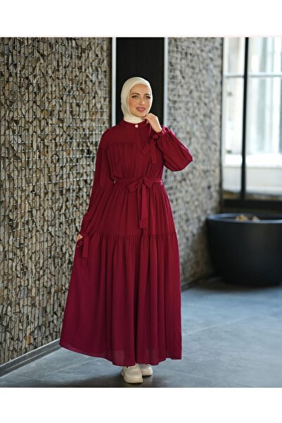 Verona-Gulf Layered Dress with Belt