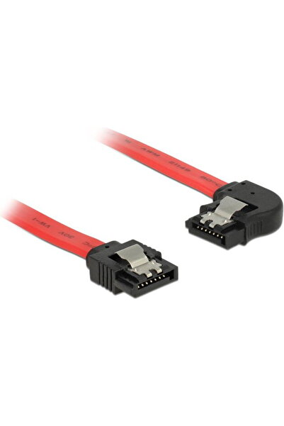 DELOCK Kabel SATA 6Gb St. gerade > St. li. Red