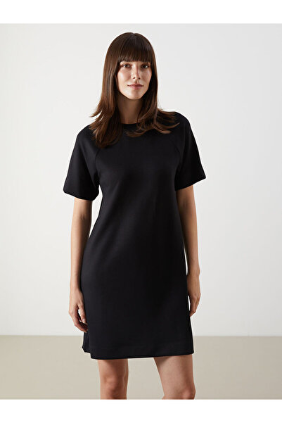 BLUSS Γυναικείο φόρεμα Oversize Basic με κοντά μανίκια, άνετη εφαρμογή, καθημ...