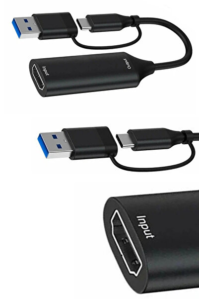 ThenTech 4K HDMI Video Capture Card USB ve Type C Çift Çıkışlı Canlı Yayın Oyun Kayıt Görüntü Yakalama Kartı