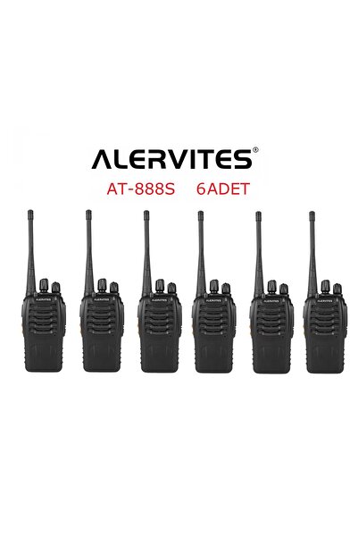 ZASTONE ALERVİTES AT-888S 6 ADET EL TELSİZİ 2026 MODEL TYPE-C