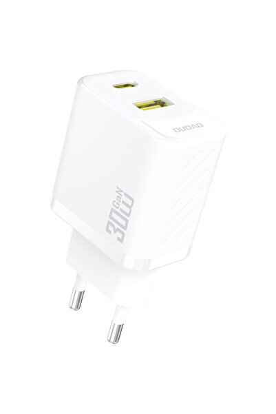 DUDAO A27TEU PD 30W GaN USB-A USB-C Încărcător de perete - Alb