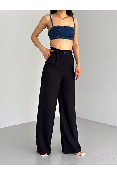 Pukka Women's Sofia Linen High Waist Trousers