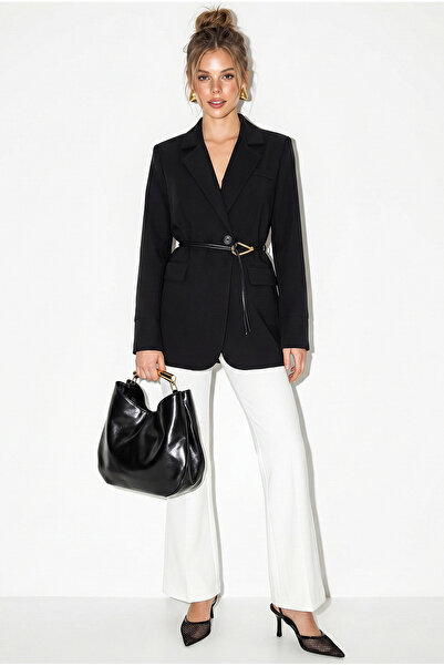 Bianco Lucci Γυναικείο μπλέιζερ με επένδυση Garni με λεπτομέρεια στα μανίκια ...