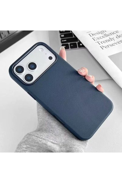 n noppax İphone 17 Pro Max Uyumlu Tech Wowen Dokuma Premium Kılıf