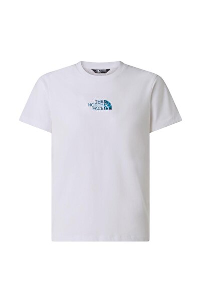 THE NORTH FACE B LIQUID LOGO REG SS TEE Genç Tişört NF0A8G1WFN41 Beyaz-XXL