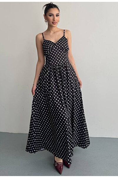 MEECY Πουά Φόρεμα Μάξι