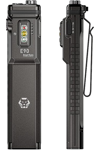 RovyVon مصباح يدوي E90 قابل لإعادة الشحن عبر USB من نوع C