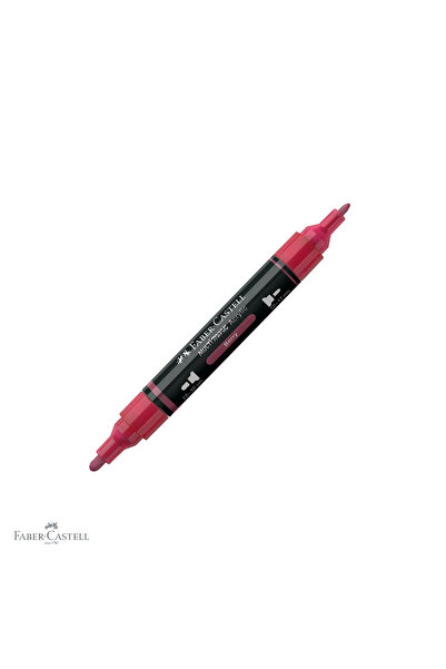 Faber Castell Marker acrilic Faber-Castell Multimark, roșu zmeură 433, vârf d...