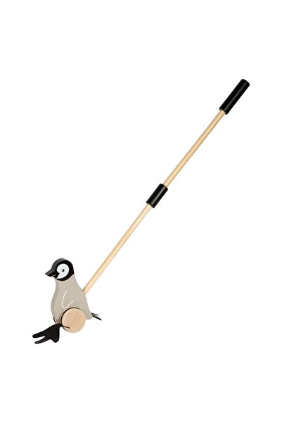 Small Foot Pinguin din lemn - Jucărie interactivă pentru primii pași