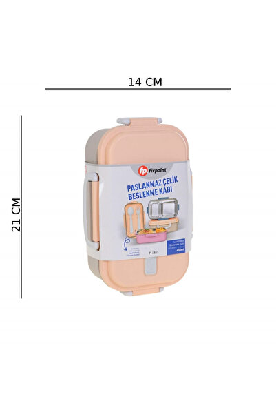 FixPoint Steel Nutrition Container 450 ml Two Compartments