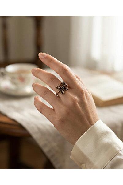 Dorvina Vintage Women's Ring Bronze Authentic Adjustable Jewelry Minimal Marg...