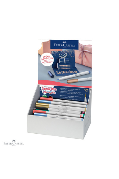 Faber Castell Set de 50 de markere creative Faber-Castell Goldfaber, cu vârf ...
