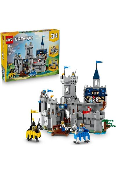 LEGO مجموعة المبدع 3 في 1: حصان وفارس وقلعة من العصور الوسطى