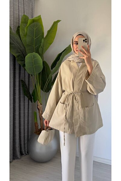 Molly Nelly Women's Oversize Muslin Cotton Kimono Midi Tunic