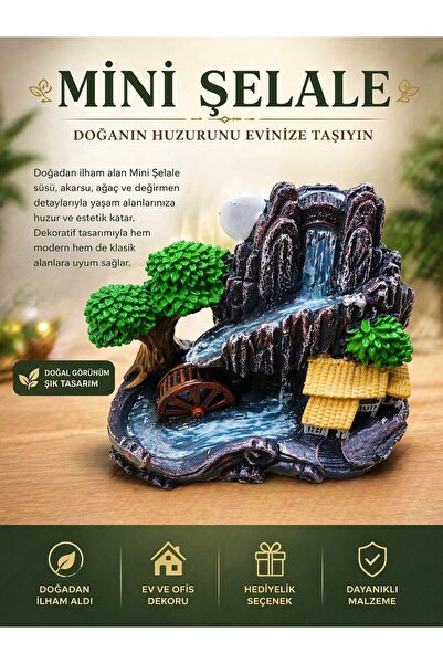 peanelife Geri Akış Tütsülük Şelale Model - Backflow Dekoratif Tütsü Standı