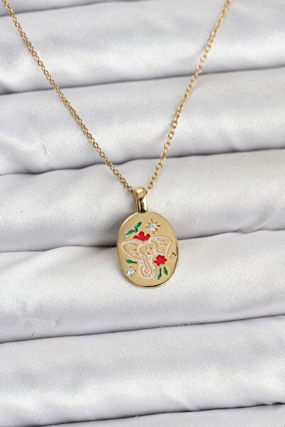 Generic Brand Özssa 316L Steel Chain Gold Color Elephant Figured Women's Neck...