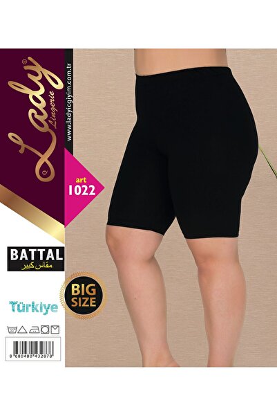 UMEstyle Lady Lingerie Yüksek Belli, Likralı,Kısa Battal Beden Kadın Tayt