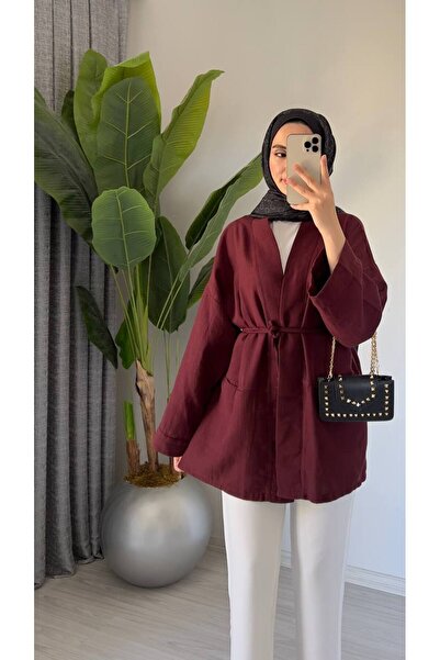 Molly Nelly Women's Oversize Muslin Cotton Kimono Midi Tunic