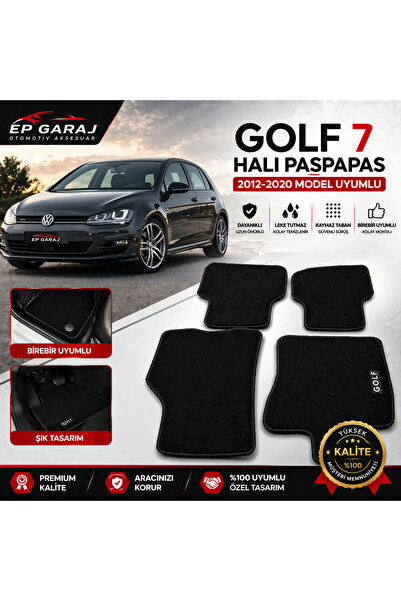 EP GARAJ OTOMOTİV VOLKSWAGEN 2012-2020 MODEL GOLF 7 VE 7.5 UYUMLU HALI PASPAS...