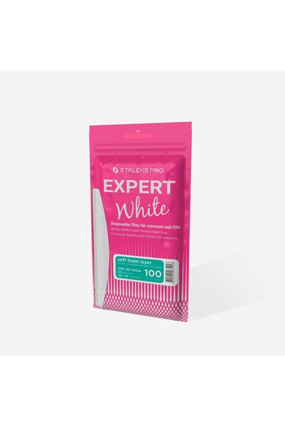 Gökkuşağı DFE-40-100W EXPERT 40 فرشاة تنظيف بيضاء بقاعدة ناعمة للاستبدال، مناسبة لتنظيف الأسطح، 100 غريت (30 قطعة)
