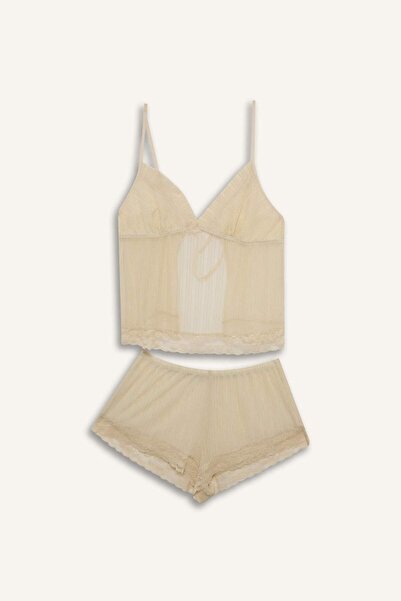 DeFacto Κανονική Εφαρμογή Σετ Σιφόν 2 τεμαχίων με Τιράντες H8347AX26SM