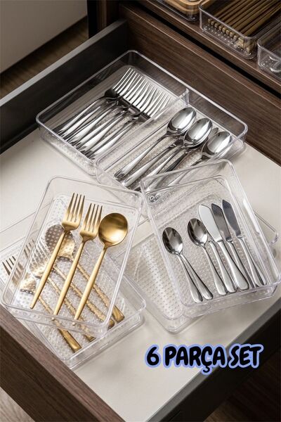 Bayev 6 τεμάχια (XL) Οργανωτής κοσμημάτων μακιγιάζ Leo Fork Spoon Organizer