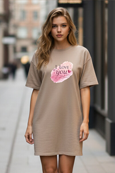 Pink Sky Γυναικείο μπλουζάκι με κοντό μανίκι και λαιμόκοψη, μεγάλο μέγεθος, ν...