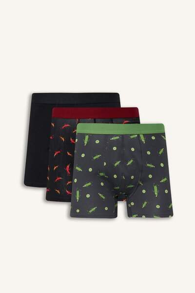 DeFacto Κανονική εφαρμογή με σχέδιο φρούτων, 3 τεμάχια G8596AX26SP