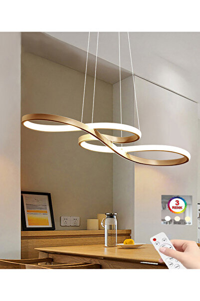 Luxira Aydınlatma Notal Eskitme Kumandalı Lüx Led Modern Ledli Avize