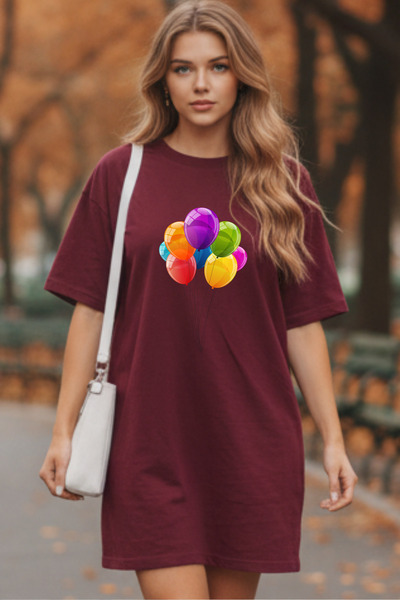 Pink Sky Γυναικείο μπλουζάκι με κοντό μανίκι και λαιμόκοψη, μεγάλο μέγεθος, ν...