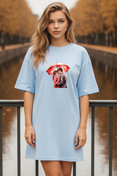 Pink Sky Γυναικείο μπλουζάκι με κοντό μανίκι και λαιμόκοψη, μεγάλο μέγεθος, ν...