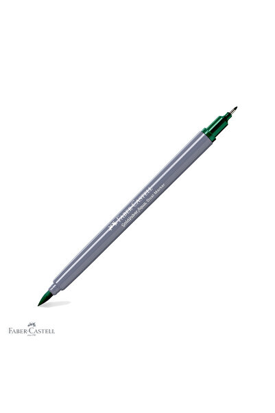 Faber Castell Marker solubil cu vârf dublu Faber-Castell Goldfaber, Verde Pht...