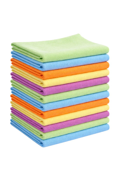 zola Σετ 12 πανιών μικροϊνών, 30x30 εκ., γενικής χρήσης, πλενόμενα, επαναχρησ...