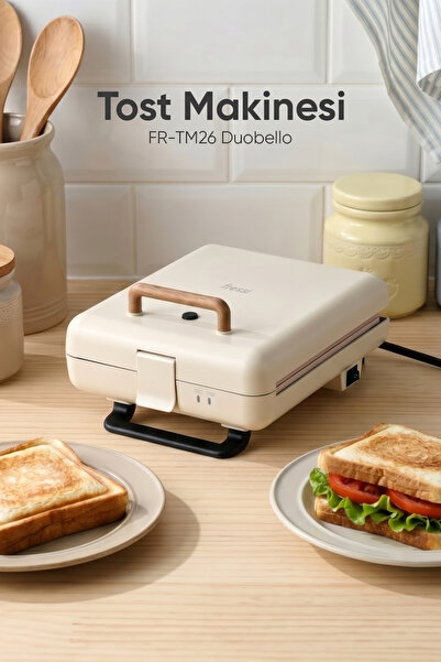 Toaster and Grill Duobello 4 Slice Full Open | Removable Non-Stick Plate | TM26