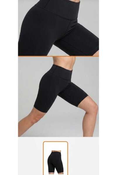 ZUM Μαύρο πολυαμίδιο μαγιό πάνω από το γόνατο, γυναικείο ψηλόμεσο μαγιό σε στ...