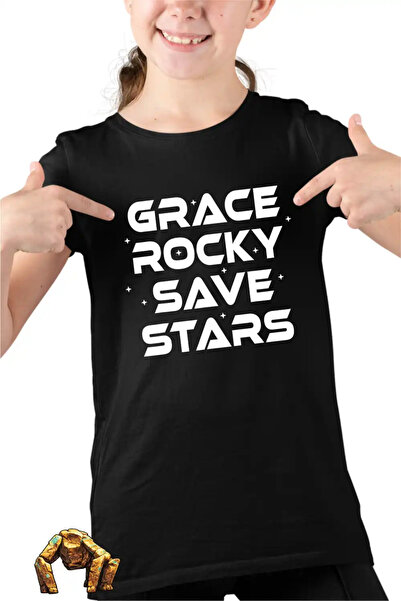 OEM Παιδικό Κοριτσίστικο Μπλουζάκι Project Hail Mary Grace Rocky Save Stars
