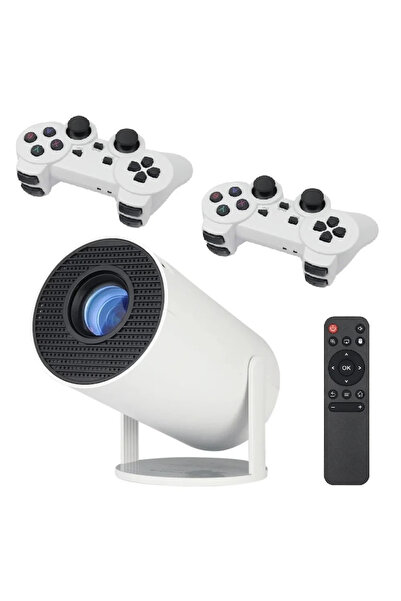 Tenzo 4K Android X 10 Plus Projector with 2 Wireless Controllers