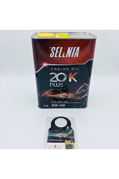 SELENIA 20K Plus 5W-40 Motor Yağı 3.2 Litre | 03/2026 Üretim Tarihli | Bakım ...