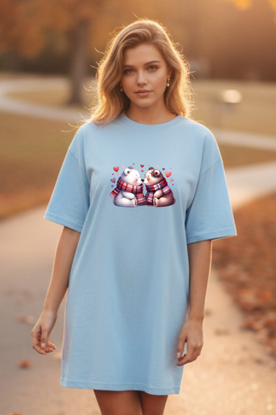 Pink Sky Γυναικείο μπλουζάκι με κοντό μανίκι και λαιμόκοψη, μεγάλο μέγεθος, ν...