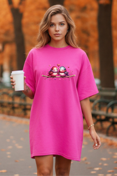 Pink Sky Γυναικείο μπλουζάκι με κοντό μανίκι και λαιμόκοψη, μεγάλο μέγεθος, ν...