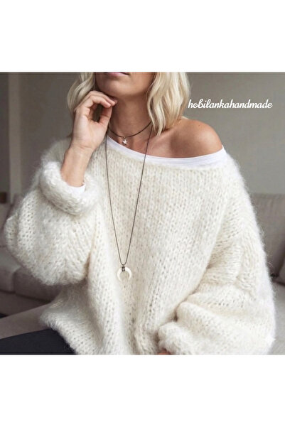 hobilanka Χειροποίητο πλεκτό πουλόβερ