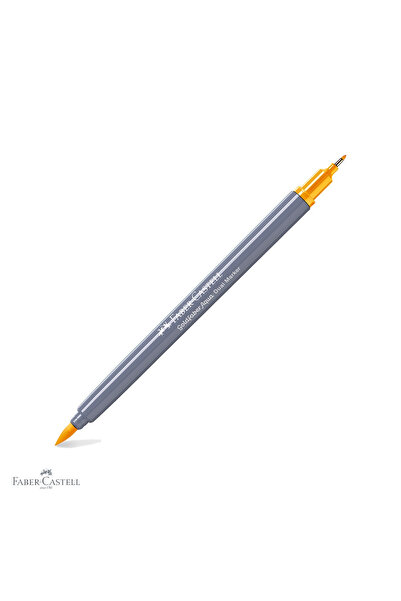 Faber Castell Marker solubil Faber-Castell Goldfaber cu vârf dublu, galben cr...
