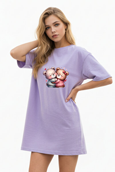 Pink Sky Γυναικείο μπλουζάκι με κοντό μανίκι και λαιμόκοψη, μεγάλο μέγεθος, ν...