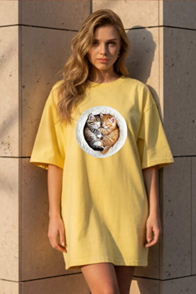 Pink Sky Γυναικείο μπλουζάκι με κοντό μανίκι και λαιμόκοψη, μεγάλο μέγεθος, ν...