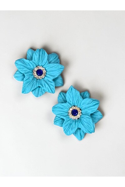 Lu Atelier Aelya Flower Earrings – Handmade Elegant and Stylish Design Earrin...